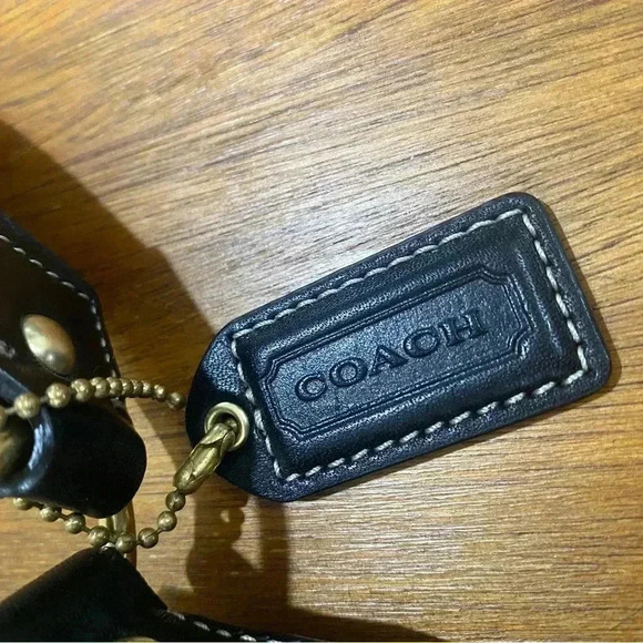 Vintage COACH monogram Black and White Crossbody Bag - Picture 8 of 9